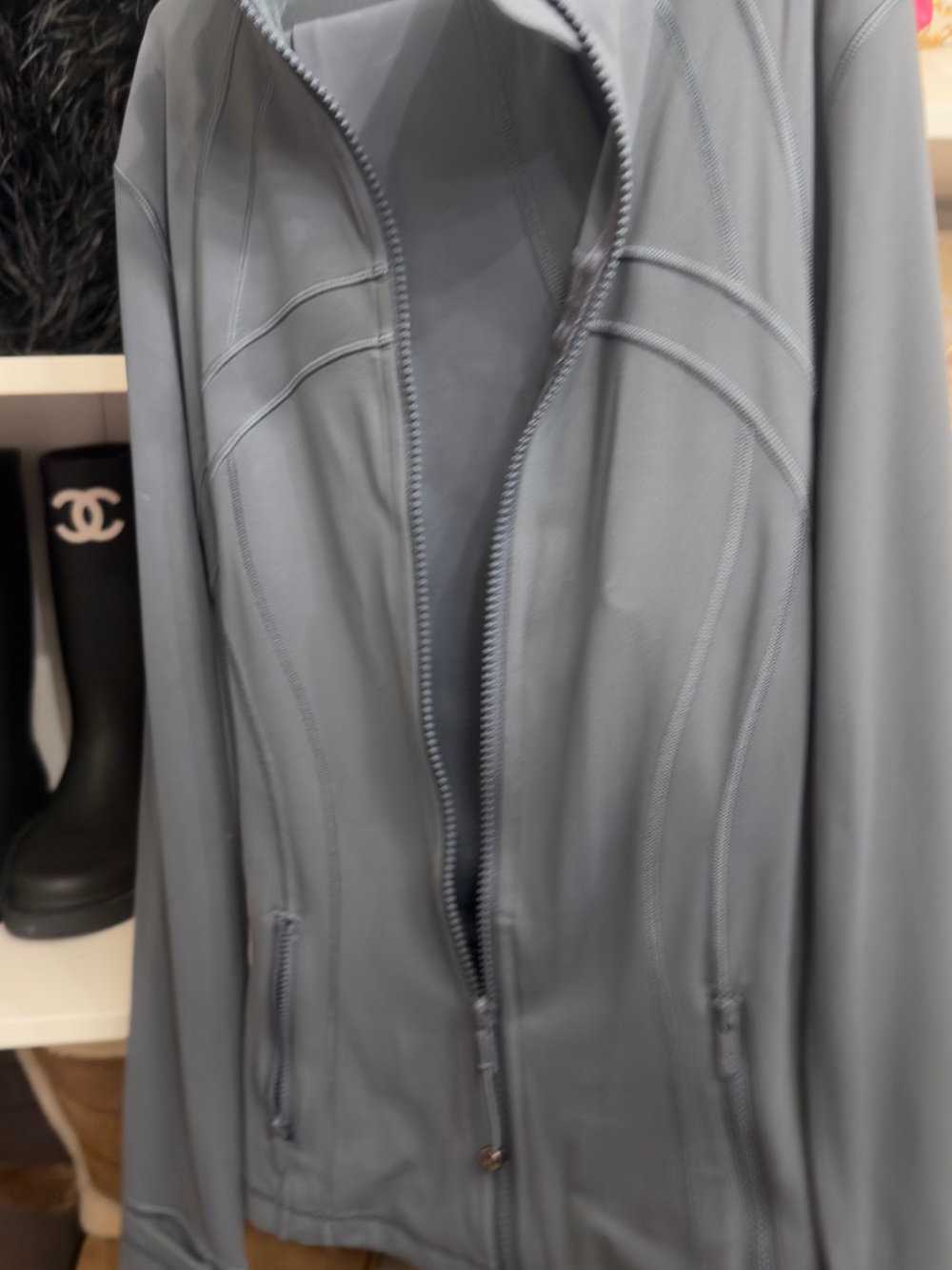 lululemon athletica Light Gray Utility Jacket with Zip